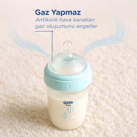 Nanninom Antikolik Geniş Ağızlı Biberon 150 ml 0-6 Ay