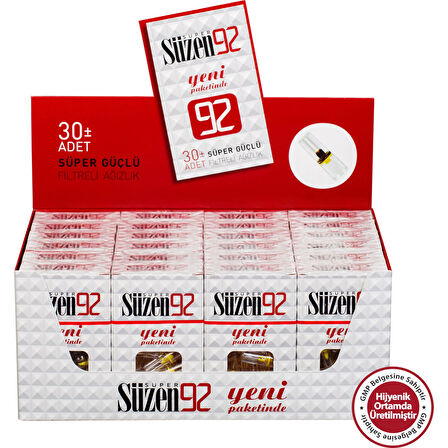 92 Sigara Filtresi Ağızlık 30 x 24' lü 720 Adet