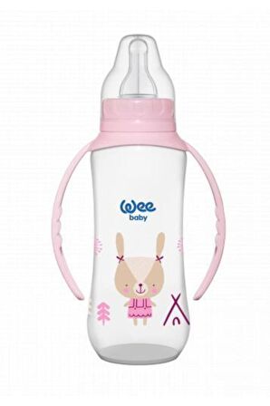 Wee Baby  745 Kulplu Pp Biberon 270 Ml - Pembe