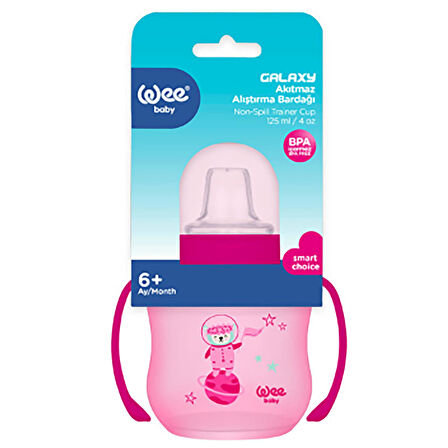 Wee Baby Galaxy Akıtmaz Alıştırma Bardağı 125 ml - Pembe