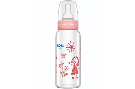 Wee Baby Isıya Dayanıklı Cam Biberon 180 ml