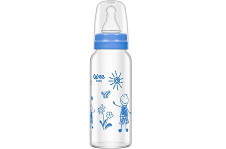 Wee Baby Isıya Dayanıklı Cam Biberon 180 ml