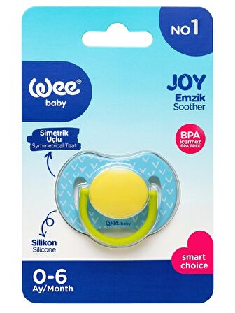 Wee Baby Joy Simetrik Uçlu Emzik No:1 Mavi