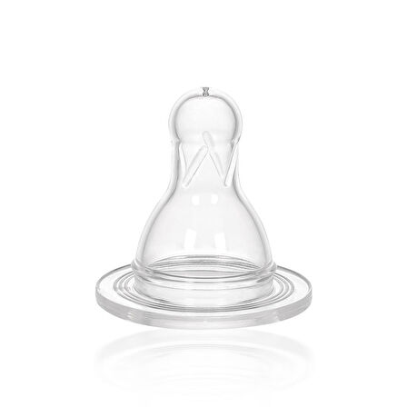 Wee Baby Yuvarlak Uçlu Silikon Biberon Emziği Normal Akış No:2