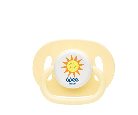 Wee Baby Yuvarlak Uçlu Emzik No: 3 / 18+ Ay 831 - Sarı