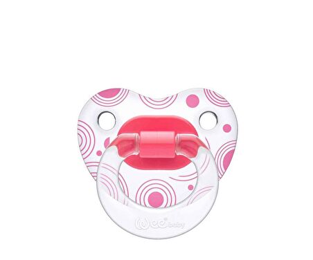 Wee Baby 0-6 Ay Şeffaf Desenli Damaklı Emzik 837