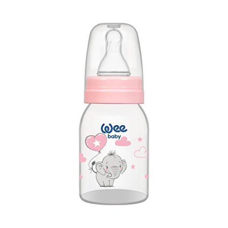 Wee Baby Klasik PP Biberon 125ml 851 0-6 Ay Pembe