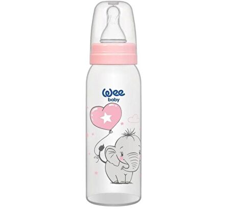 Wee Baby Klasik PP Biberon 250 ml 852 0-6 Ay Pembe