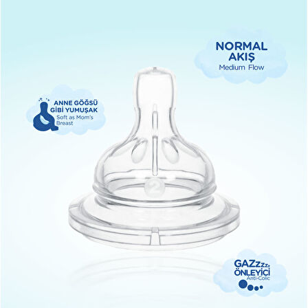Wee Baby Geniş Ağızlı Biberon Emziği Normal Akış No:2