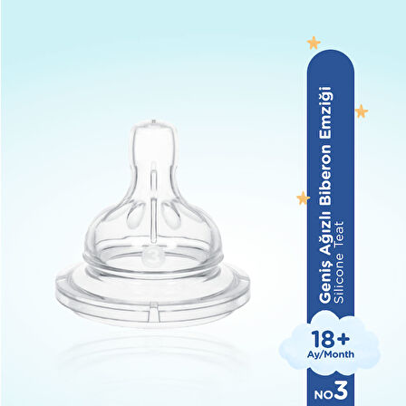 Wee Baby Silikon Biberon Emziği Yoğun Akış No:3