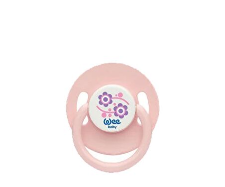 Wee Baby Yuvarlak Uçlu Emzik 18+ Ay No:03 pembe çiçekli