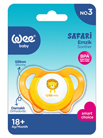 Wee Baby Safari Emzik No:3 Turuncu