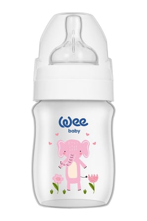 Wee 959 Safari PVC Biberon Geniş Ağızlı 0-6 Ay 150 ml