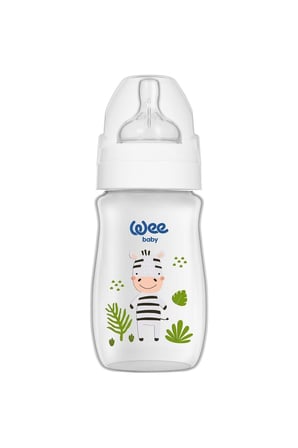Wee 960 Safari PVC Biberon Geniş Ağızlı 0-6 Ay 250 ml