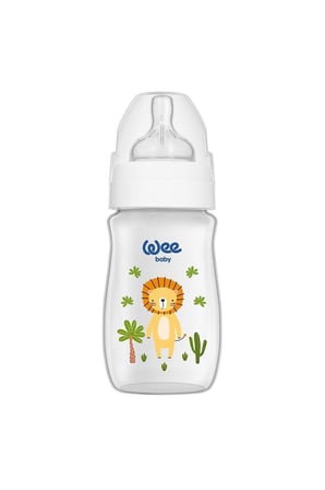 Wee 960 Safari PVC Biberon Geniş Ağızlı 0-6 Ay 250 ml