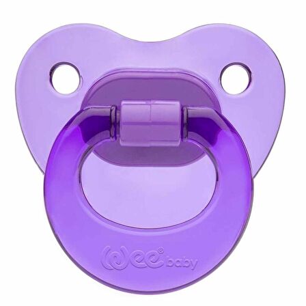 Wee Baby Yalancı Emzik Silikon Akide Damaklı No:1 / 0-6 Ay 111 - Mor