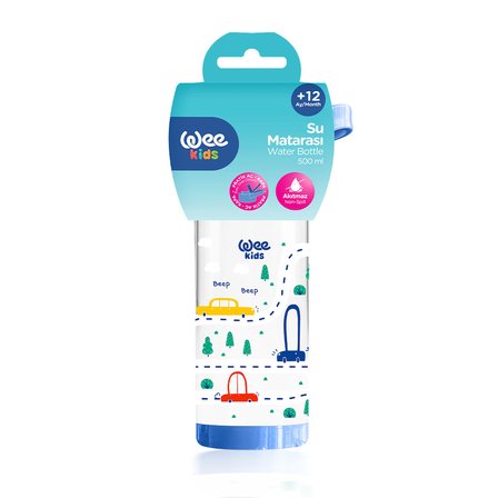 Wee Kids Pipetli Bardak 500 ml Araba 12+ Ay