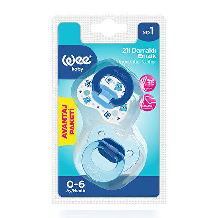 Wee Baby 2’li Damaklı Emzik No:1 - ERKEK