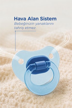 Wee Baby 2’li Damaklı Silikon Emzik 0-6 Ay Erkek