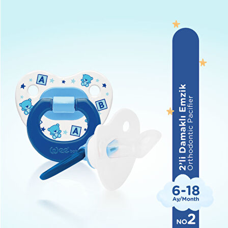 Wee Baby 2’li Damaklı Emzik No:2 - ERKEK