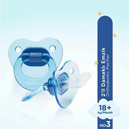 Wee Baby 2’li Damaklı Emzik No:3 - ERKEK