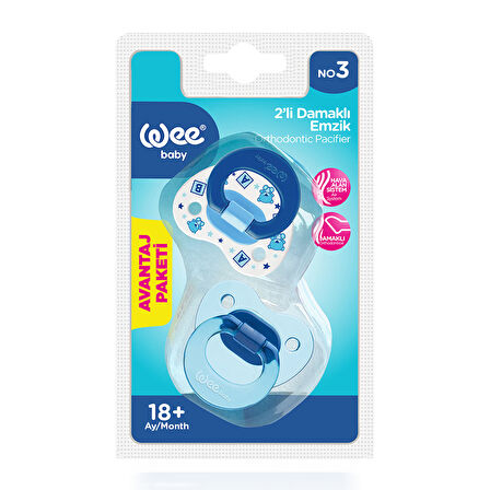 Wee Baby 2’li Damaklı Emzik No:3 - ERKEK