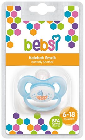 Bebsi Kelebek Damaklı Emzik No:2 - MAVİ