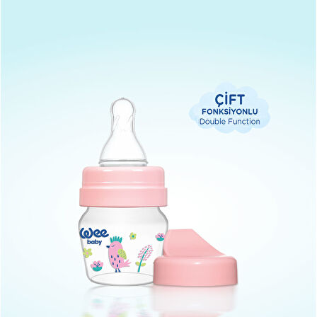 Wee Baby Mini PP Alıştırma Bardağı Seti 30 ml - PEMBE