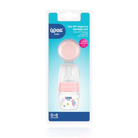 Mini Pp Alıştırma Bardağı Seti 30 ml Pembe