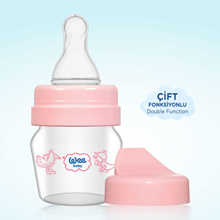 Wee Baby Mini Cam Alıştırma Bardağı Seti 30 ml - Pembe