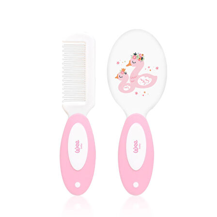 Wee Baby Fırça Tarak Seti - PEMBE