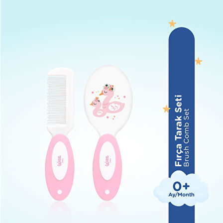 Wee Baby Fırça Tarak Seti - PEMBE