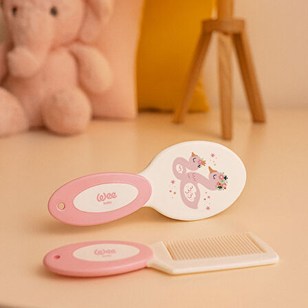 Wee Baby Fırça Tarak Seti - PEMBE