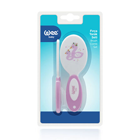 Wee Baby Fırça Tarak Seti - PEMBE
