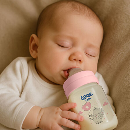 Wee Baby Klasik PP Biberon 125 ml - PEMBE