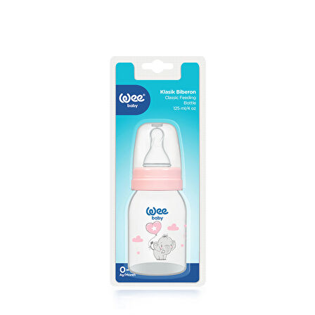 Wee Baby Klasik PP Biberon 125 ml - PEMBE
