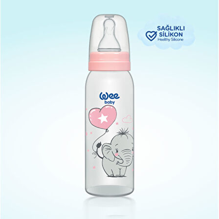 Wee Baby Klasik PP Biberon 250 ml - PEMBE