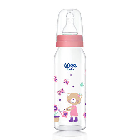 Wee Baby Klasik Cam Biberon 250 ml - Pembe