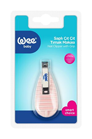 Wee Baby Saplı Tırnak Makası - Pembe