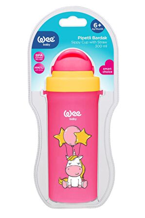 Wee Baby Pipetli Bardak 300 Ml - Pembe 