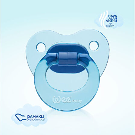 Wee Baby Akide Damaklı Emzik No:1 - MAVİ