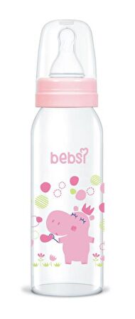 Bebsi 244 Klasik PP Biberon 250 ML Pembe