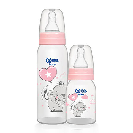 Klasik Biberon Seti 125 ml + 250 ml Pembe