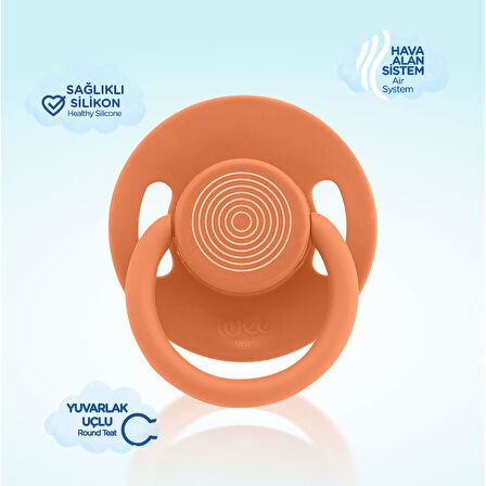 Wee Baby Cool Yuvarlak Uçlu Emzik No:2 - KİREMİT