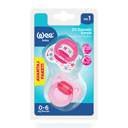 Wee Baby 2’li Damaklı Emzik No:1 - KIZ