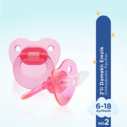 Wee Baby 2’li Damaklı Emzik No:2 - KIZ