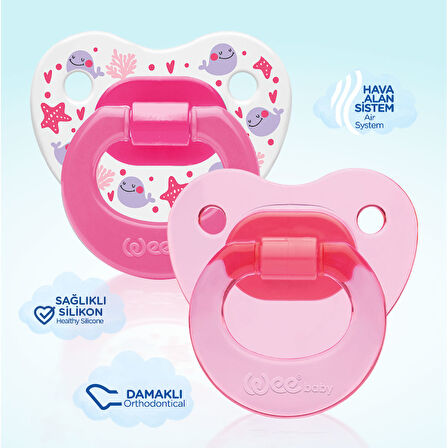 Wee Baby 2’li Damaklı Emzik No:3 - KIZ