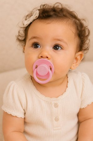 Wee Baby 2'li Cool Yuvarlak Uçlu Silikon Emzik 0-6 Ay Kız