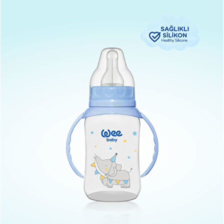 Wee Baby Klasik Kulplu PP Biberon 150 ml - MAVİ