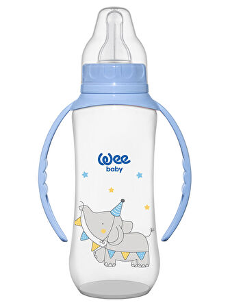 Wee Baby Kulplu PP Biberon 270 ml Mavi